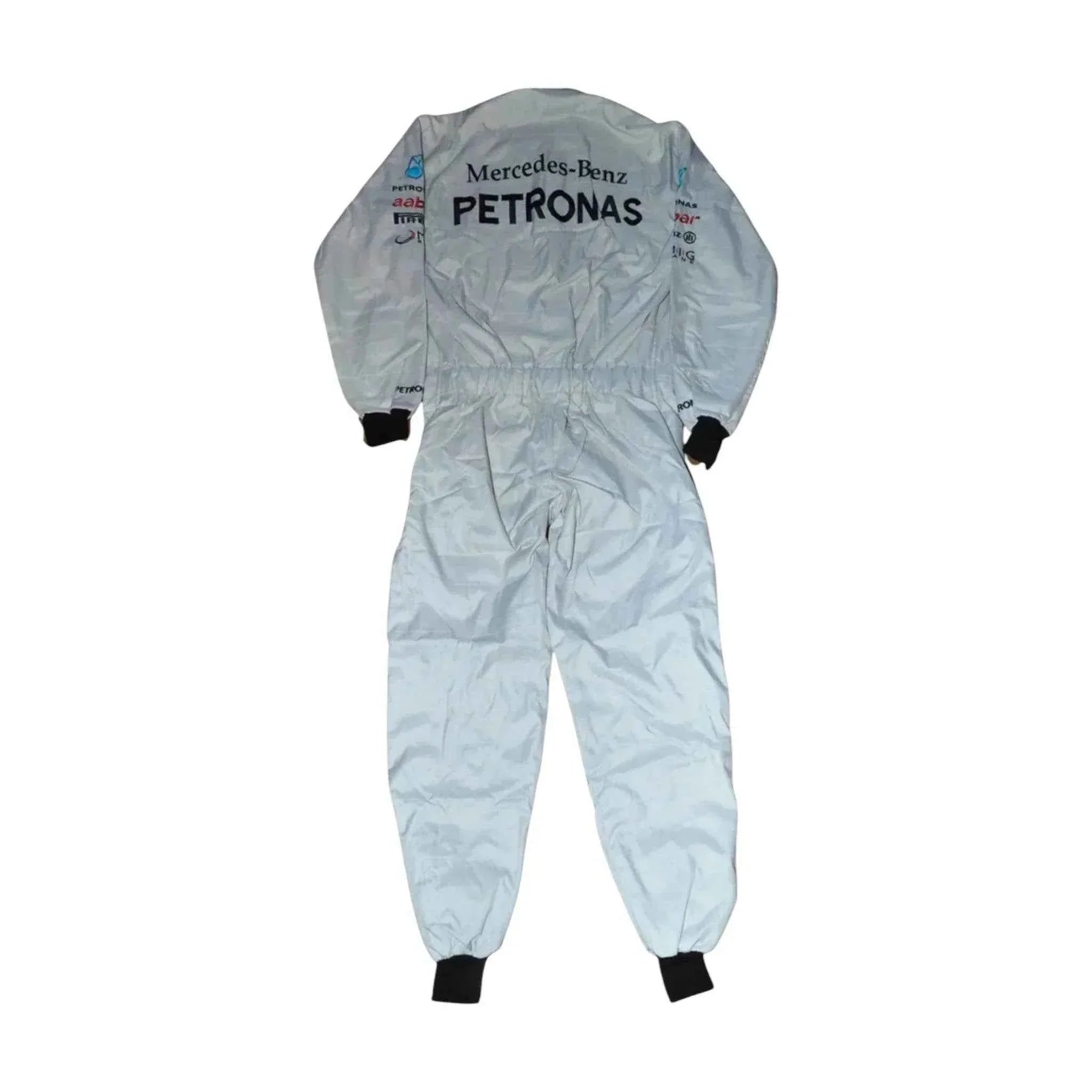 michael schumacher signed mercedes 2012 f1 replica race suit Michael Schumacher SIGNED Mercedes 2012 F1 REPLICA Race SUIT Dash Racegear