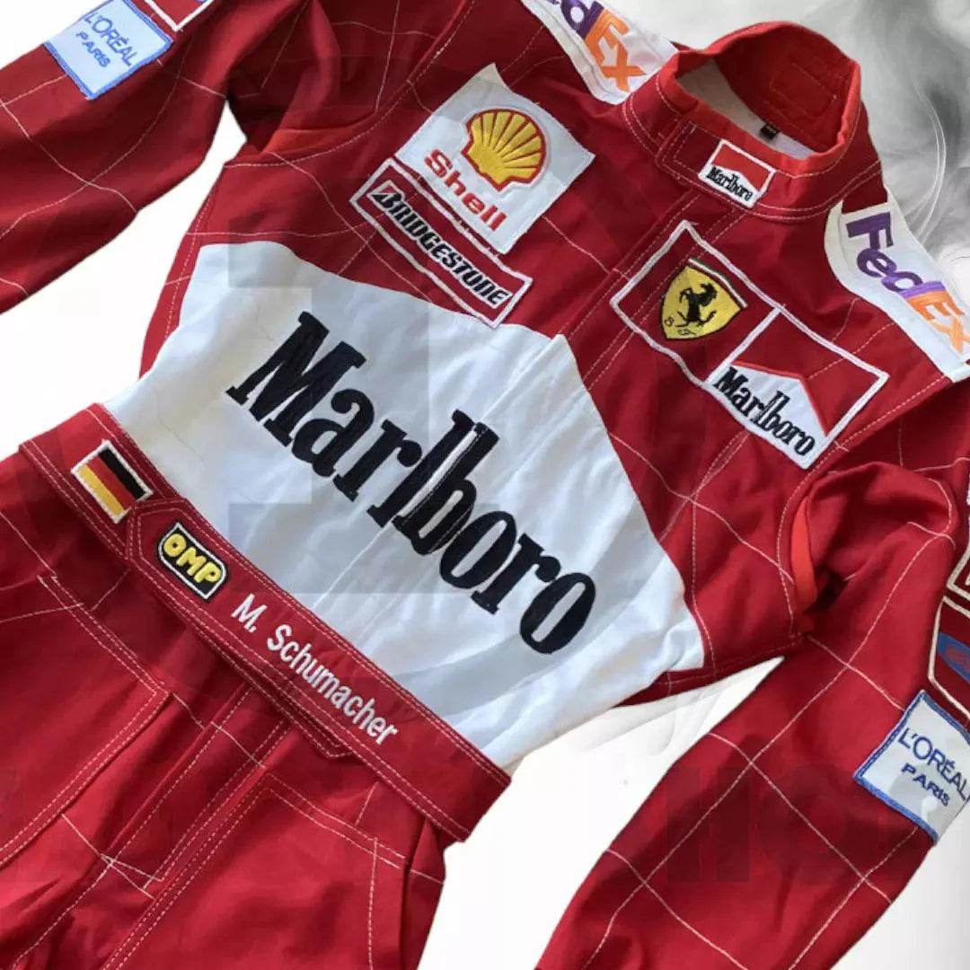 michael schumacher 2001 replica racing suit Michael Schumacher 2001 Replica Racing Suit DASH RACEGEAR