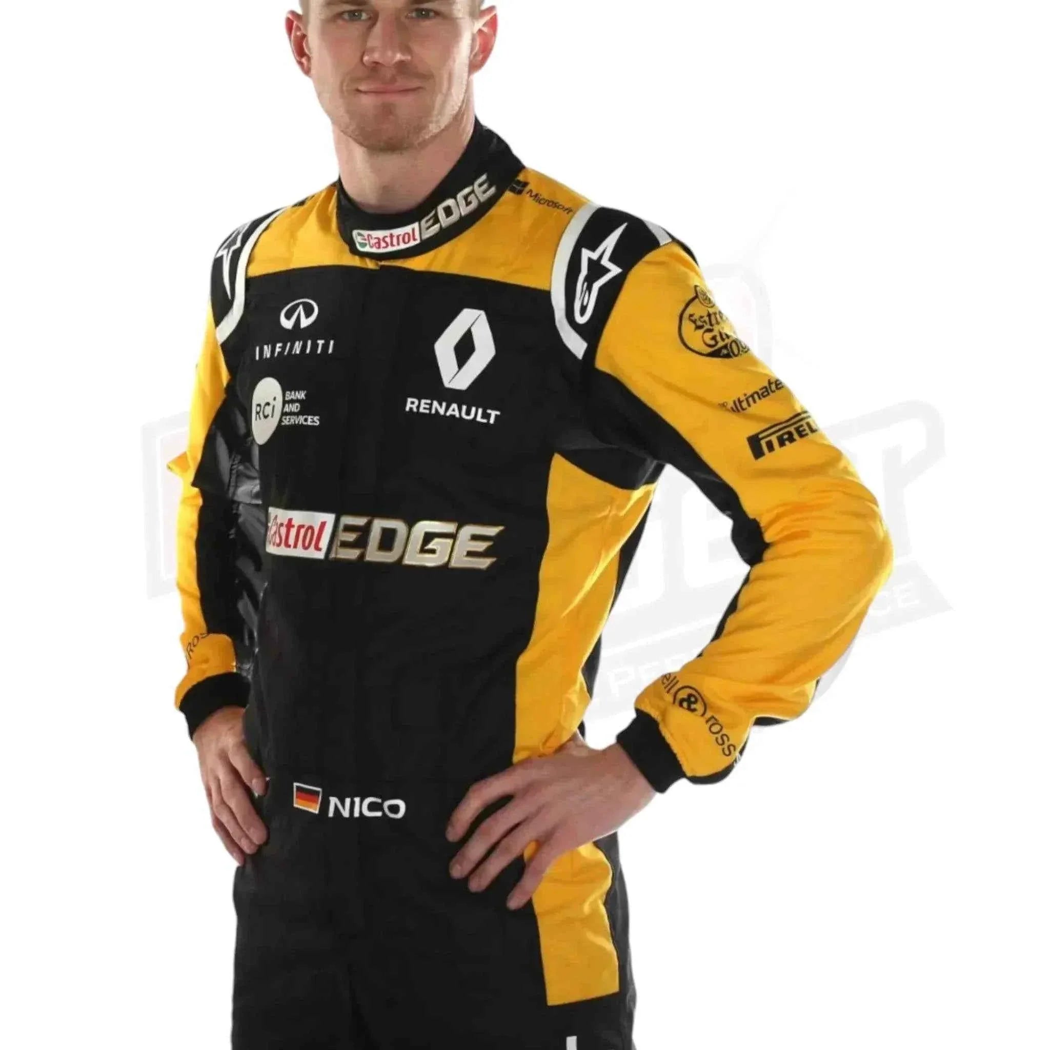 Nico Hulkenberg 2018 Renault F1 Team Race Suit KIDS Dash Racegear
