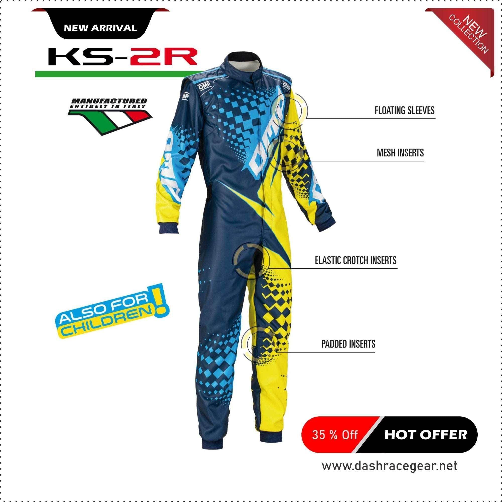 OMP KS-2R Kart Race Suit Customize 2020 Dash racegear