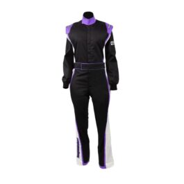 RACECHICK FIERCE WOMEN’S AUTO RACING SUIT SFI 3.2A/1 (BLACK/PURPLE)