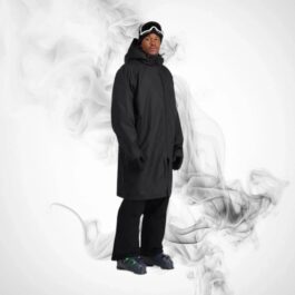 Ski Raincoat SPYDER Rain Black – 2022/23