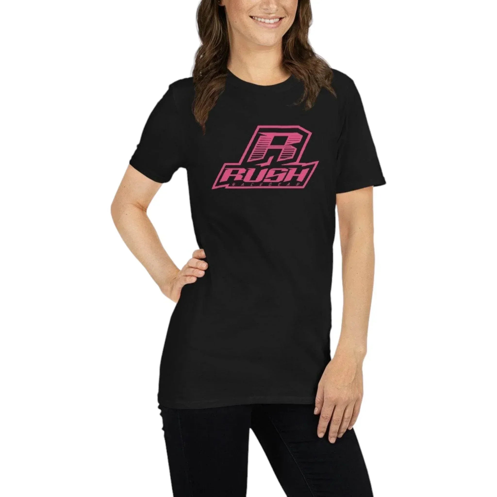 rush magenta stacked unisex tee Rush Magenta Stacked - Unisex Tee DASH RACEGEAR
