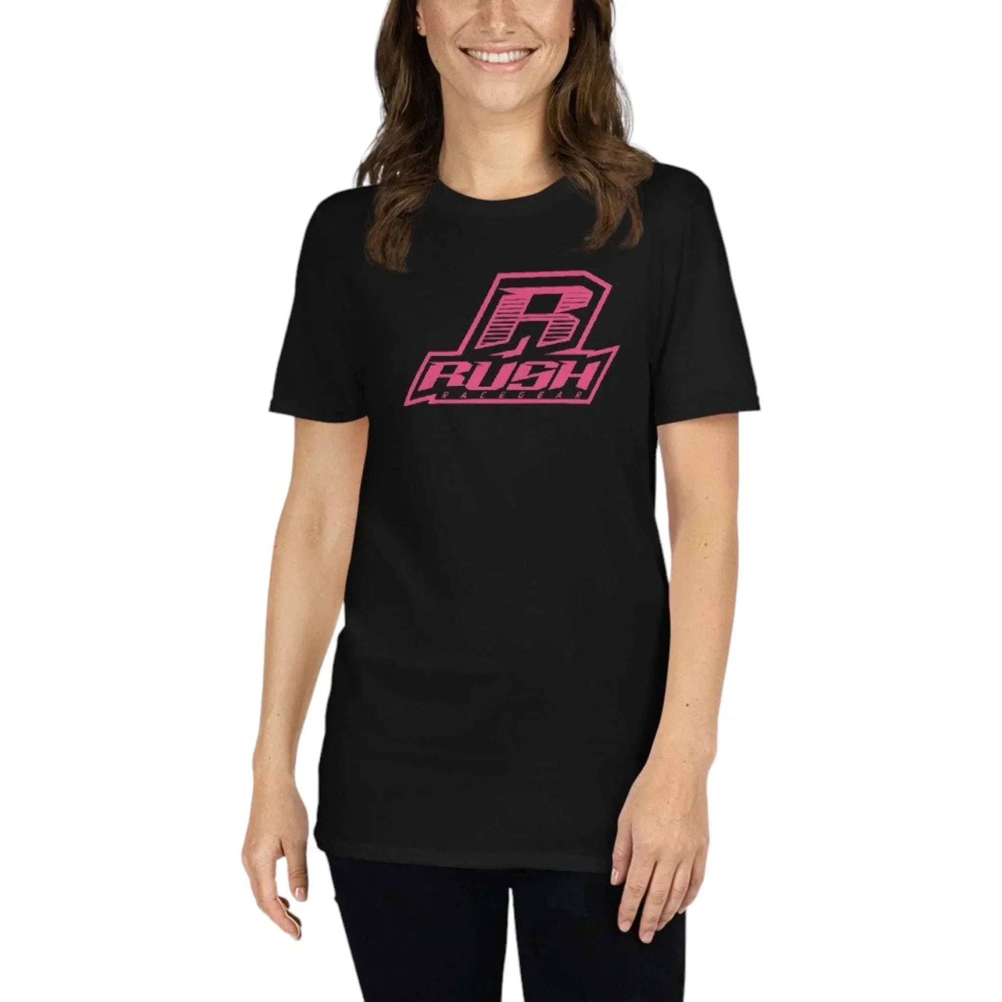 rush magenta stacked unisex tee Rush Magenta Stacked - Unisex Tee DASH RACEGEAR