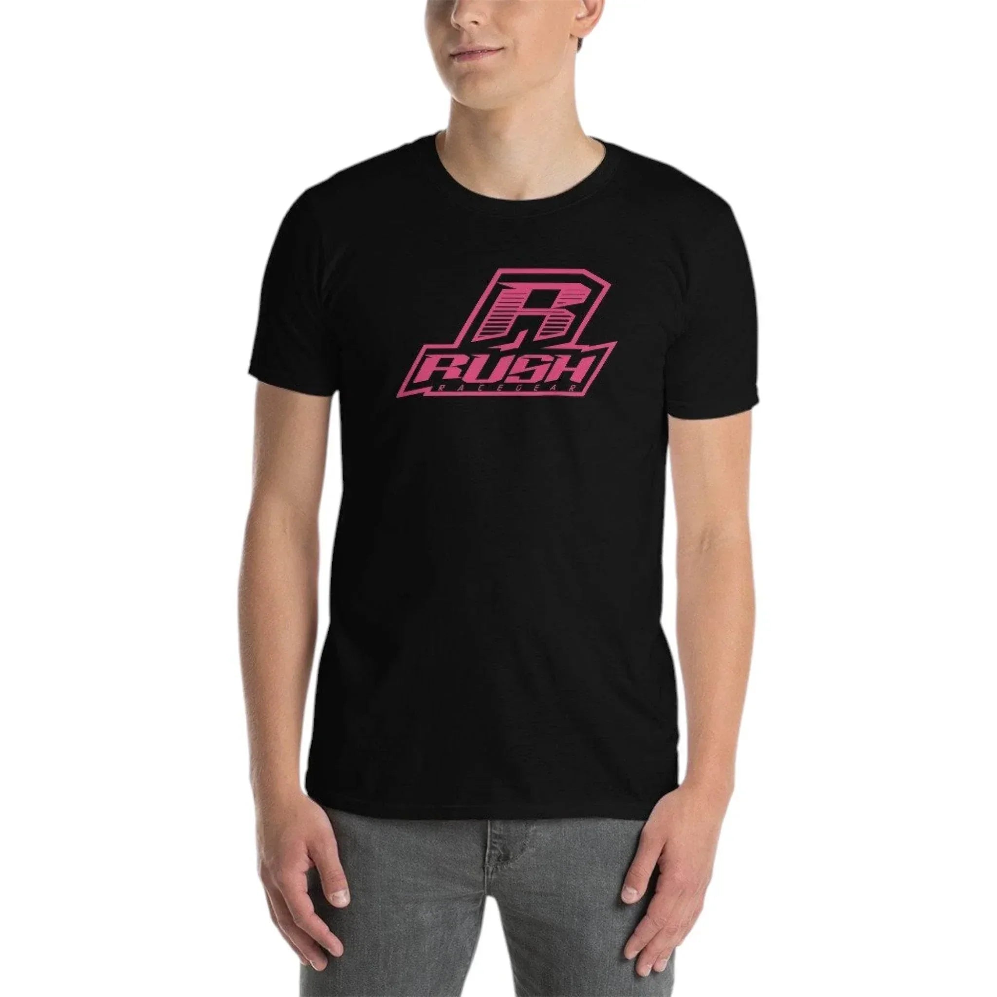 rush magenta stacked unisex tee Rush Magenta Stacked - Unisex Tee DASH RACEGEAR