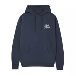 SCRIPT PETROL BLUE HOODIE