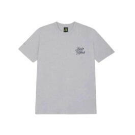 SCRIPT WHITE HEATHER SHORT SLEEVE TEE