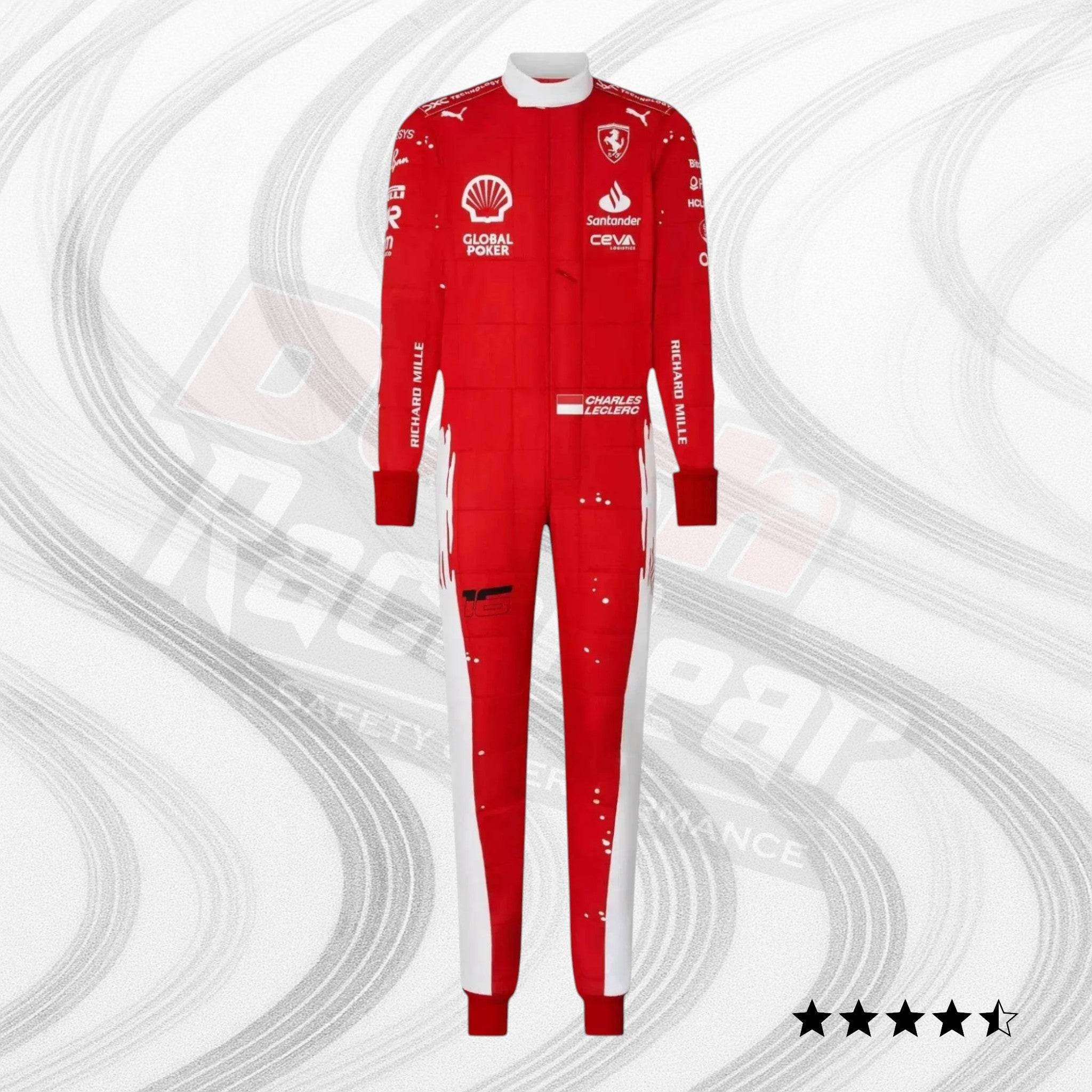 scuderia ferrari race suit charles leclerc & carlos sainz jr 2023 las vegas gp special edition Scuderia Ferrari Race Suit Charles Leclerc & Carlos Sainz Jr - 2023 Las Vegas GP special edition DASH RACEGAER