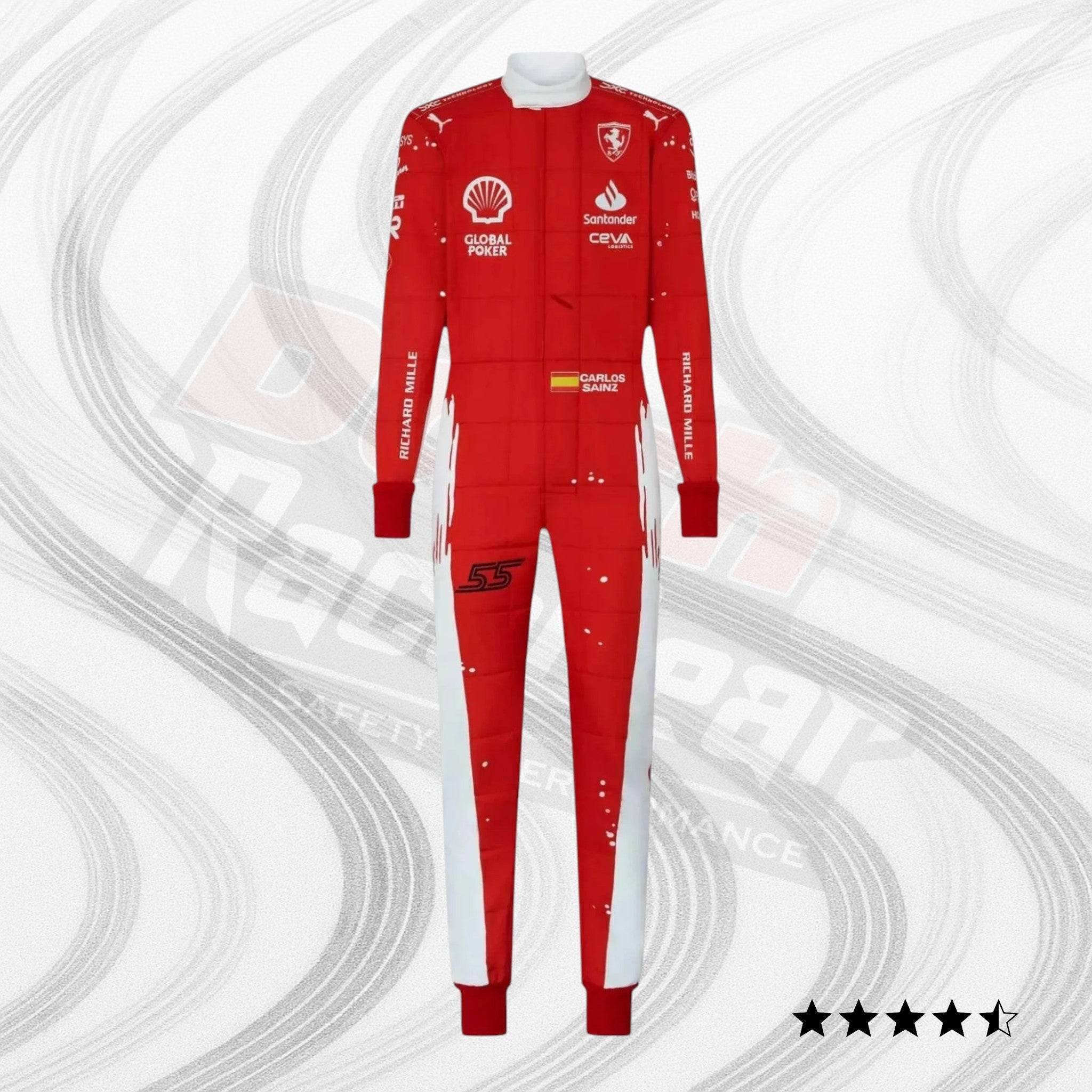 scuderia ferrari race suit charles leclerc & carlos sainz jr 2023 las vegas gp special edition Scuderia Ferrari Race Suit Charles Leclerc & Carlos Sainz Jr - 2023 Las Vegas GP special edition DASH RACEGAER