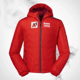 Ski Insulation Jacket SCHOFFEL Vntlft Hoody Adamont 3 K RT Junior Red – 2021/22