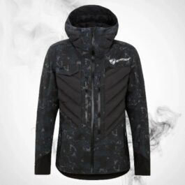 Ski Ziener RCE Coach Jacket Man Black Foggy Print