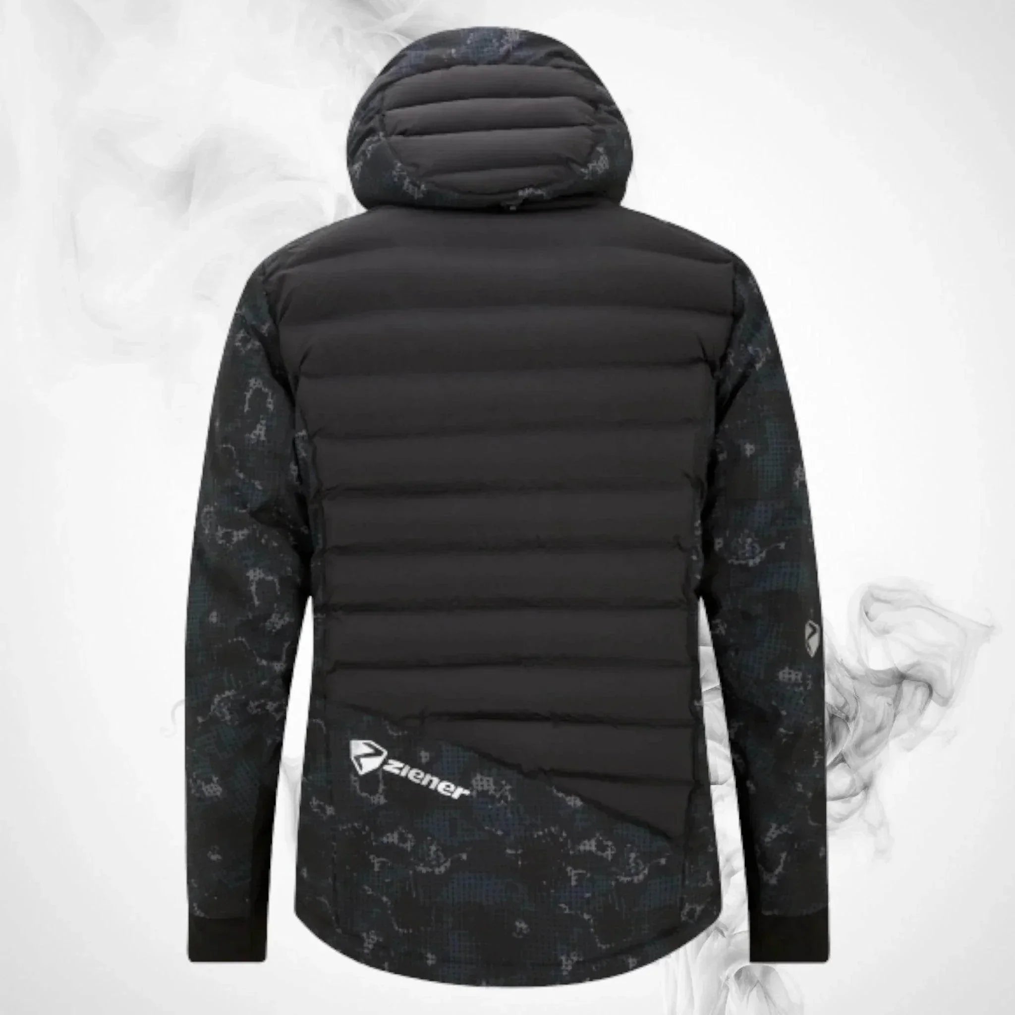 ski ziener rce coach jacket man black foggy print Ski Ziener RCE Coach Jacket Man Black Foggy Print DASH RACEGEAR