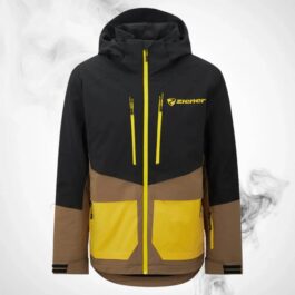 Ski jacket Ziener Trivor Man Padded Black Mustard