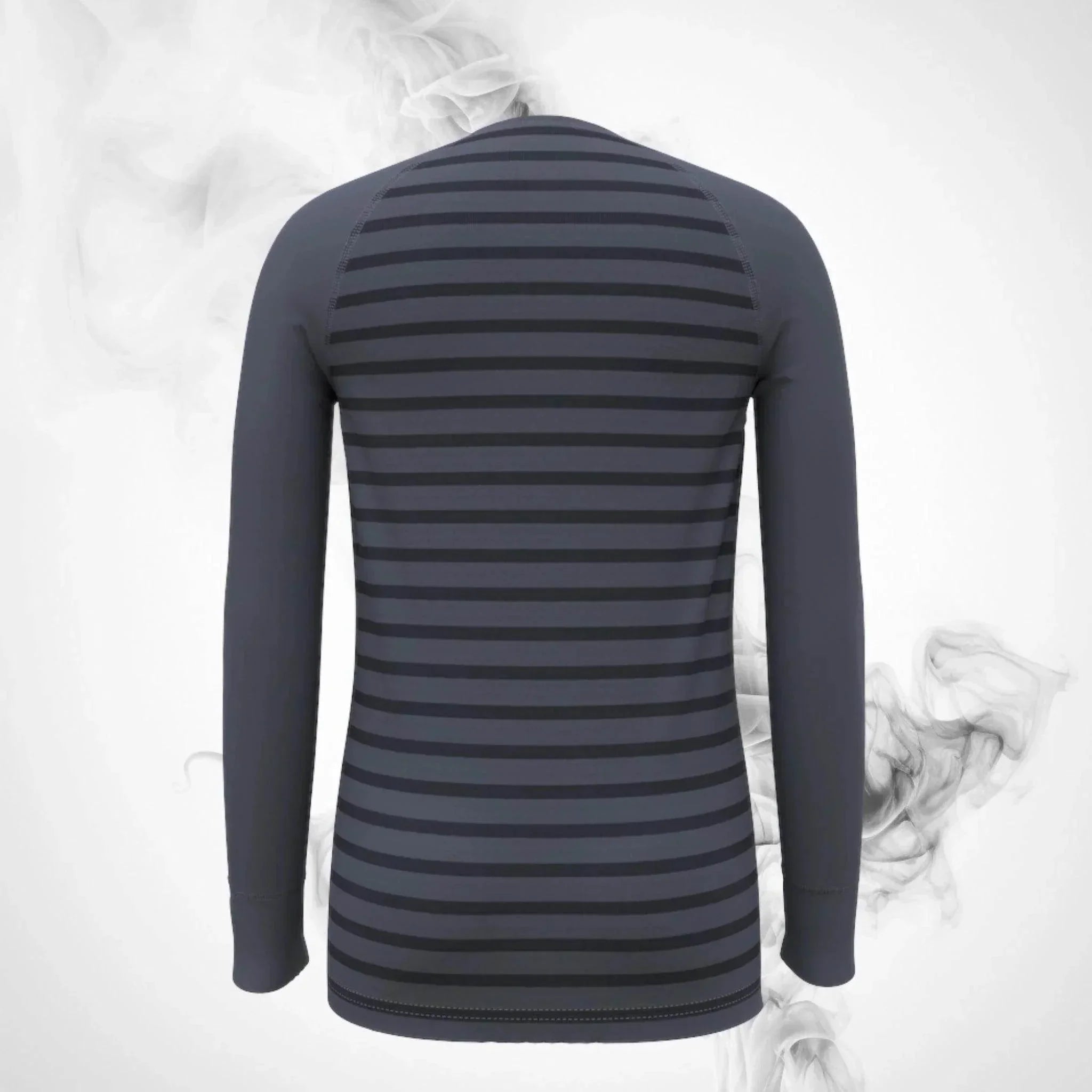 ski termoactive t shirt odlo active warm eco kids stripes bl top crew neck l/s 2023/24 Ski Termoactive T-shirt Odlo Active Warm Eco Kids Stripes BL Top Crew Neck L/S - 2023/24 Dash Racegear