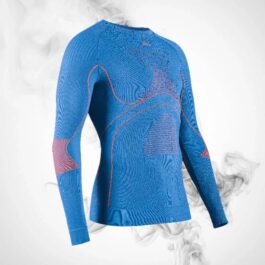 Ski Thermal underwear X-bionic Energy Accumulator 4.0 Shirt LG SL Men Galactic Blue/Vibrant Orange – 2023/24