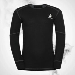 Ski Underwear shirt Odlo Active X-Warm Kids Eco BL Top Crew Neck LS Black – 2023/24
