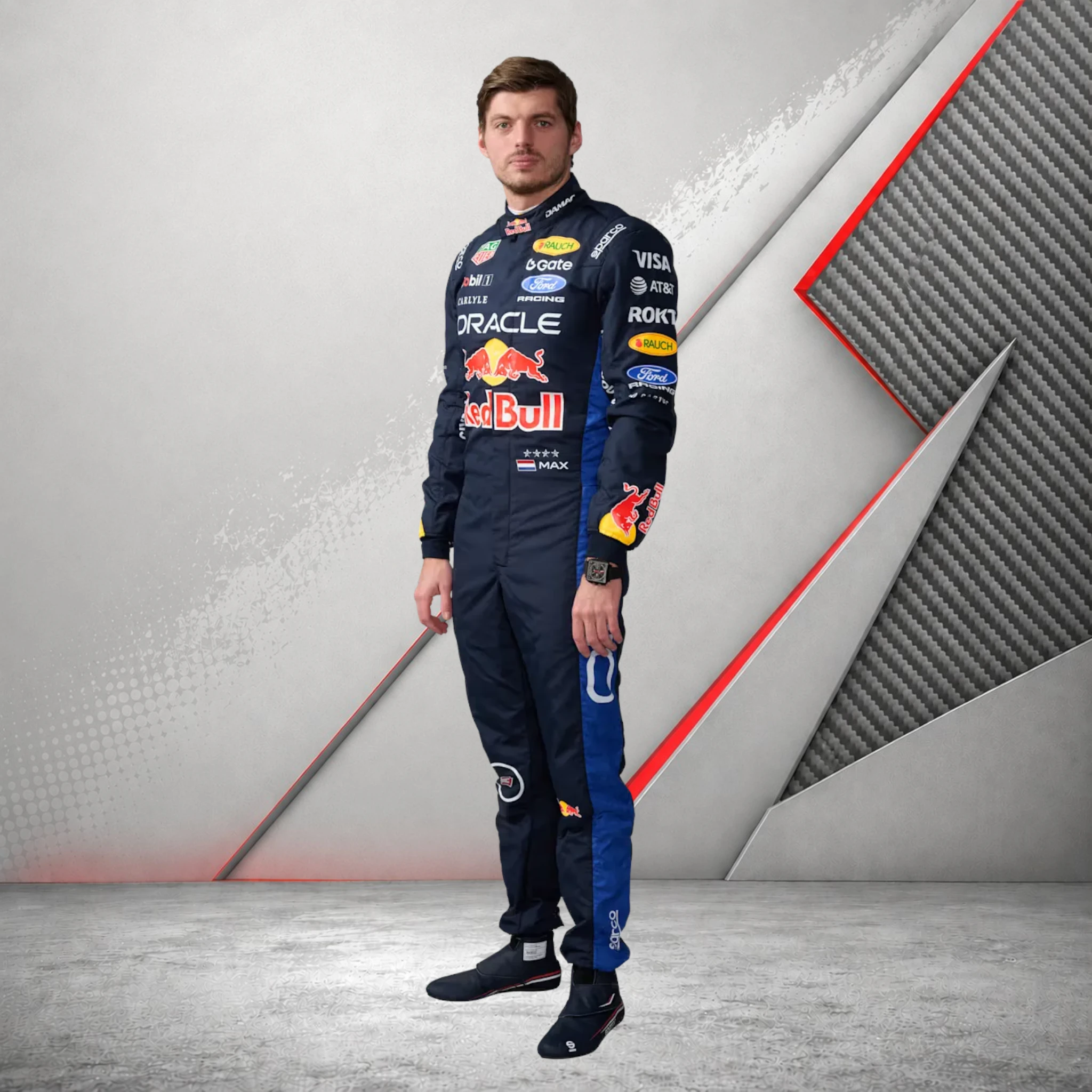 2026 red bull racing max verstappen replica race suit